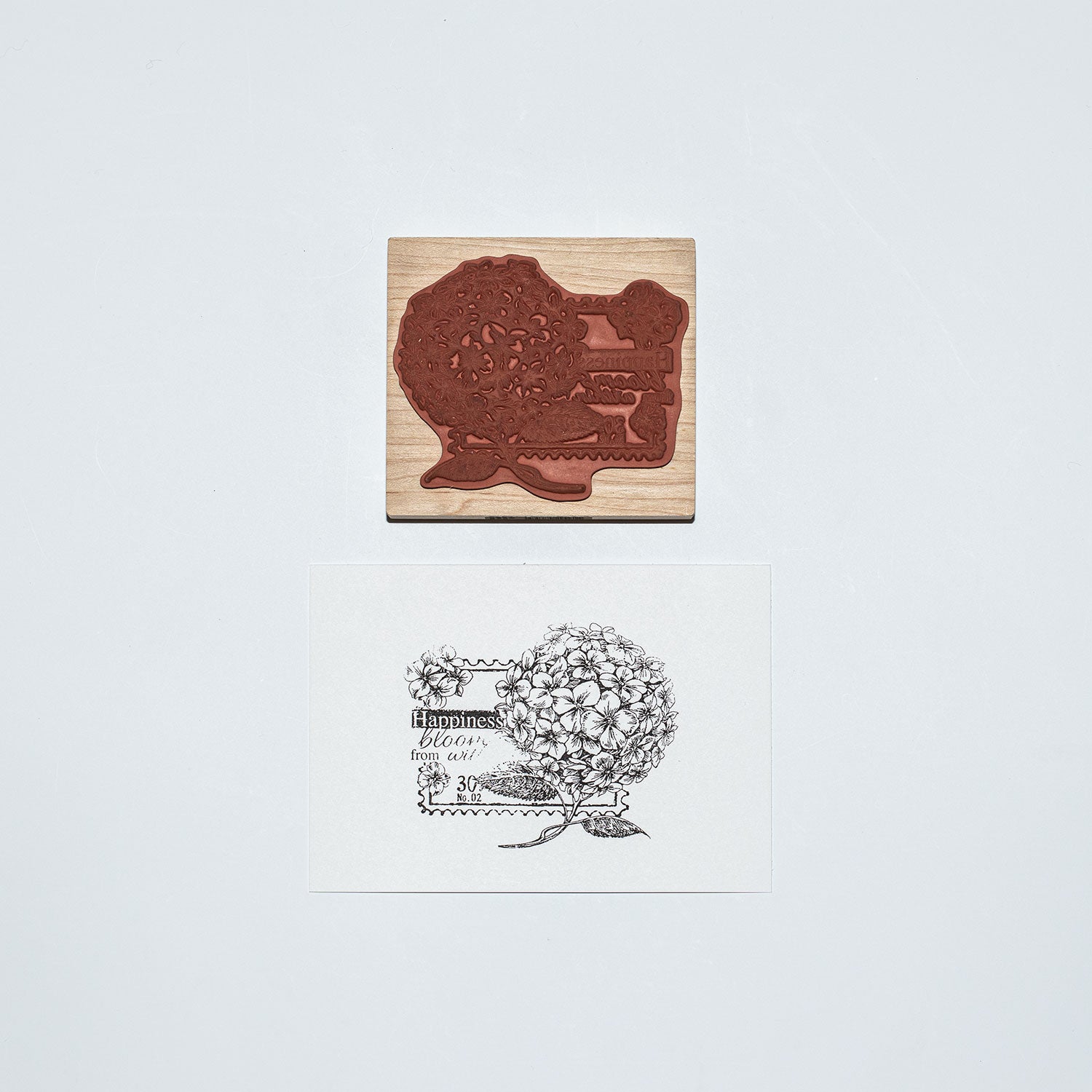 Mounted Wooden Stamp - Blooms