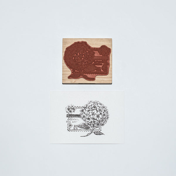 Mounted Wooden Stamp - Blooms