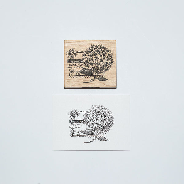 Mounted Wooden Stamp - Blooms