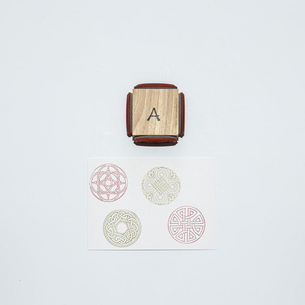 Mounted Wooden Stamp - Cube