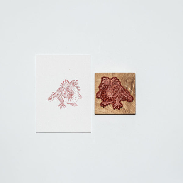 Mounted Wooden Stamp - Dragon G1137