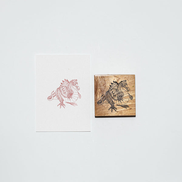 Mounted Wooden Stamp - Dragon G1137