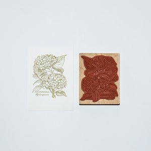 Mounted Wooden Stamp - Hydrangea-K1468