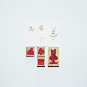 Mounted Wooden Stamp Set - Fairy Tale