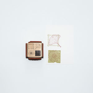 Mounted Wooden Stamp - Cube